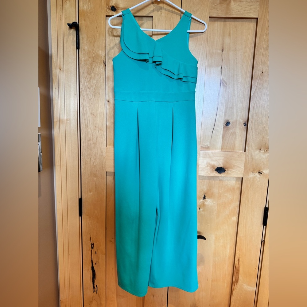 Nickie Lew Elegant Teal Sleeveless Jumpsuit